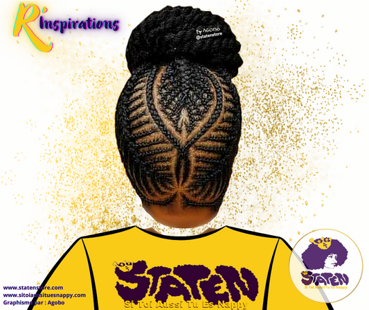 🌀 Motifs Branches & Tresses Collées/Cornrows