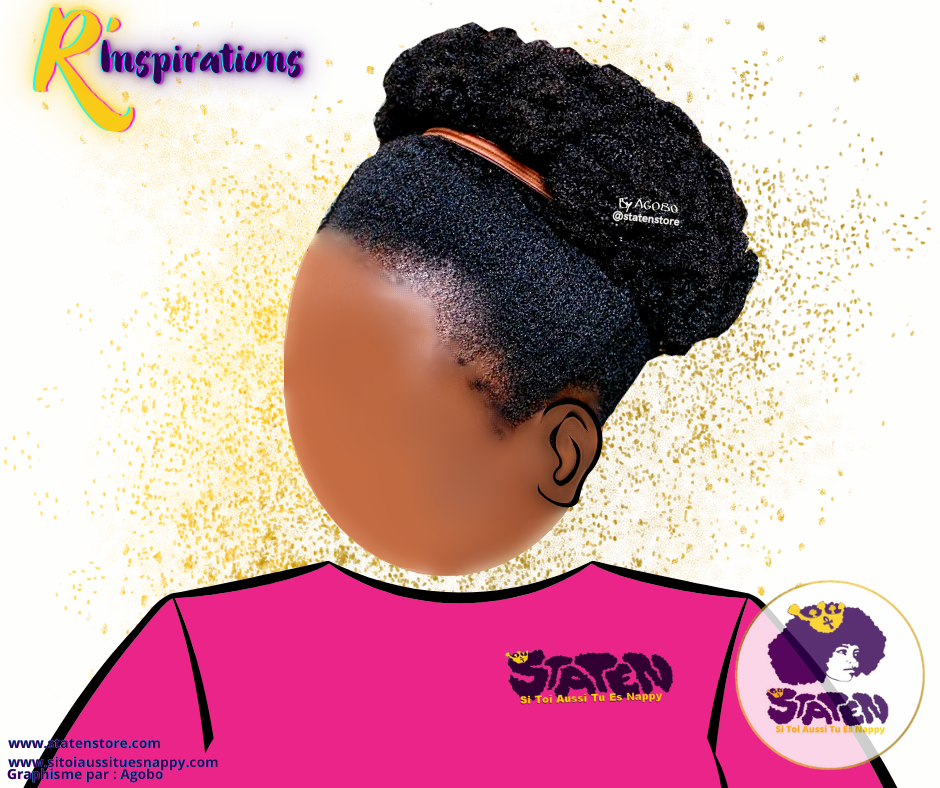 Afro Puff sur Cheveux Libres - Femme