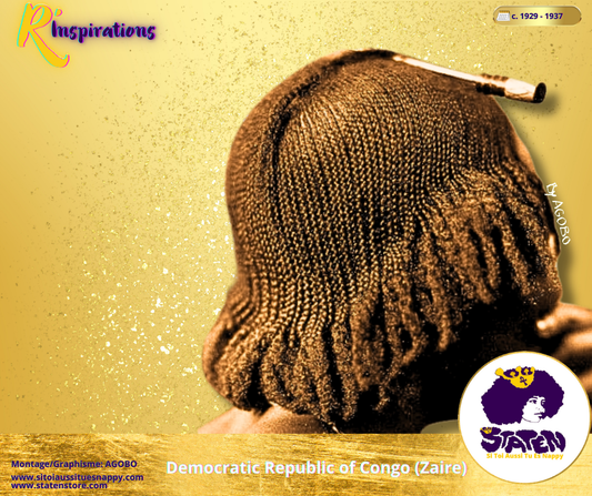 Tresses Collées (Cornrows) & Afro - Femme
