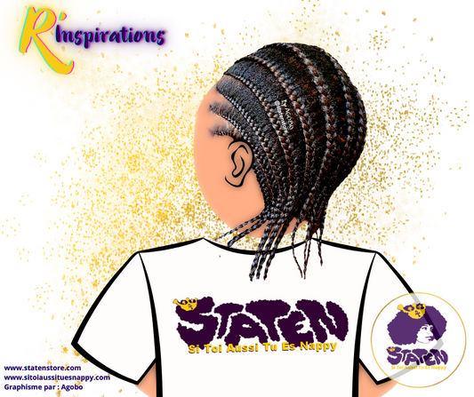 Tresses Collées (Cornrows) éloignées des Racines - Femme