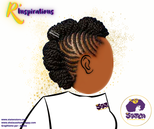 Tresses Collées (Cornrows) & Chignon - Femme