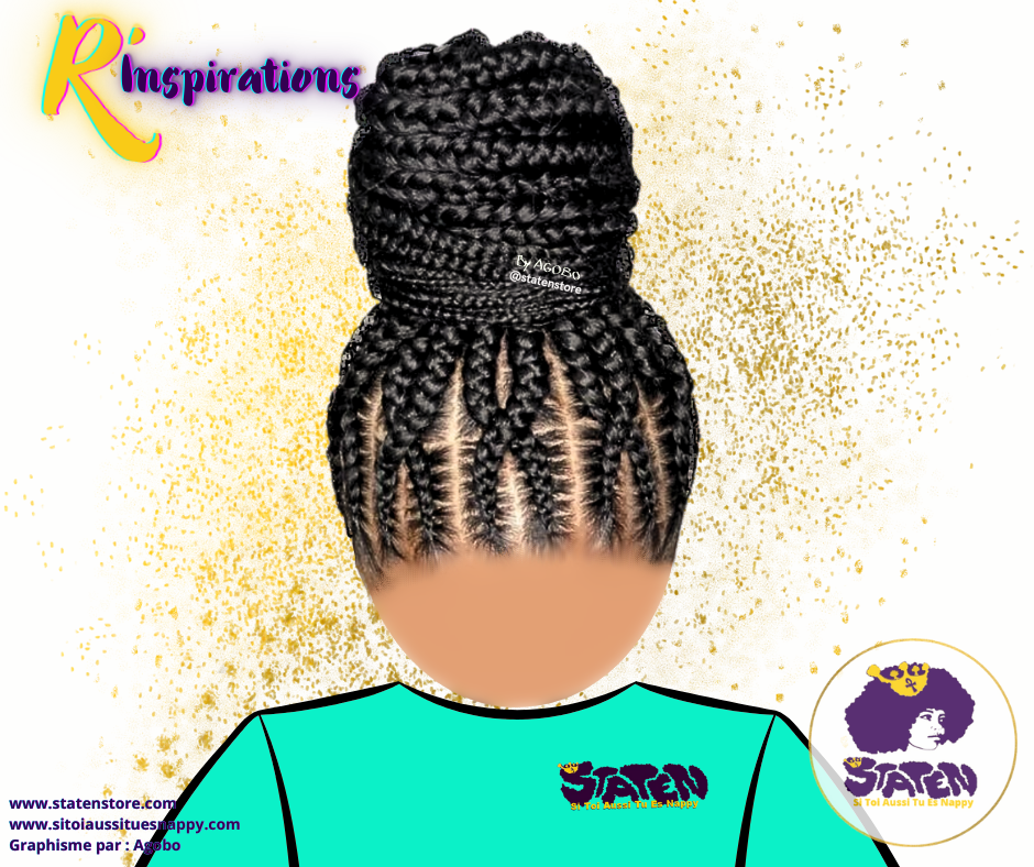 🌀 Motifs Croisements  & Tresses Collées/Cornrows