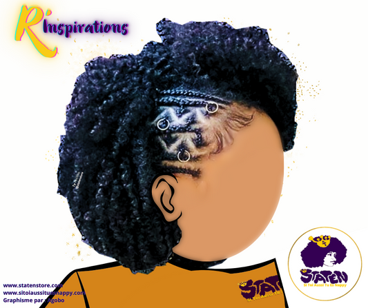Tresses Collées (Cornrows) & Afro - Femme