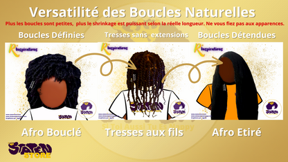 Qu'est ce que l'état "Étiré/Détendu" du cheveu bouclé?