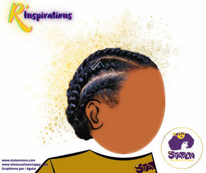 🌟Tresses Collées/Cornrows Basiques- Femme