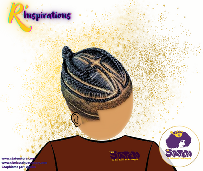 Tresses Collées (Cornrows) à Plusieurs Branches