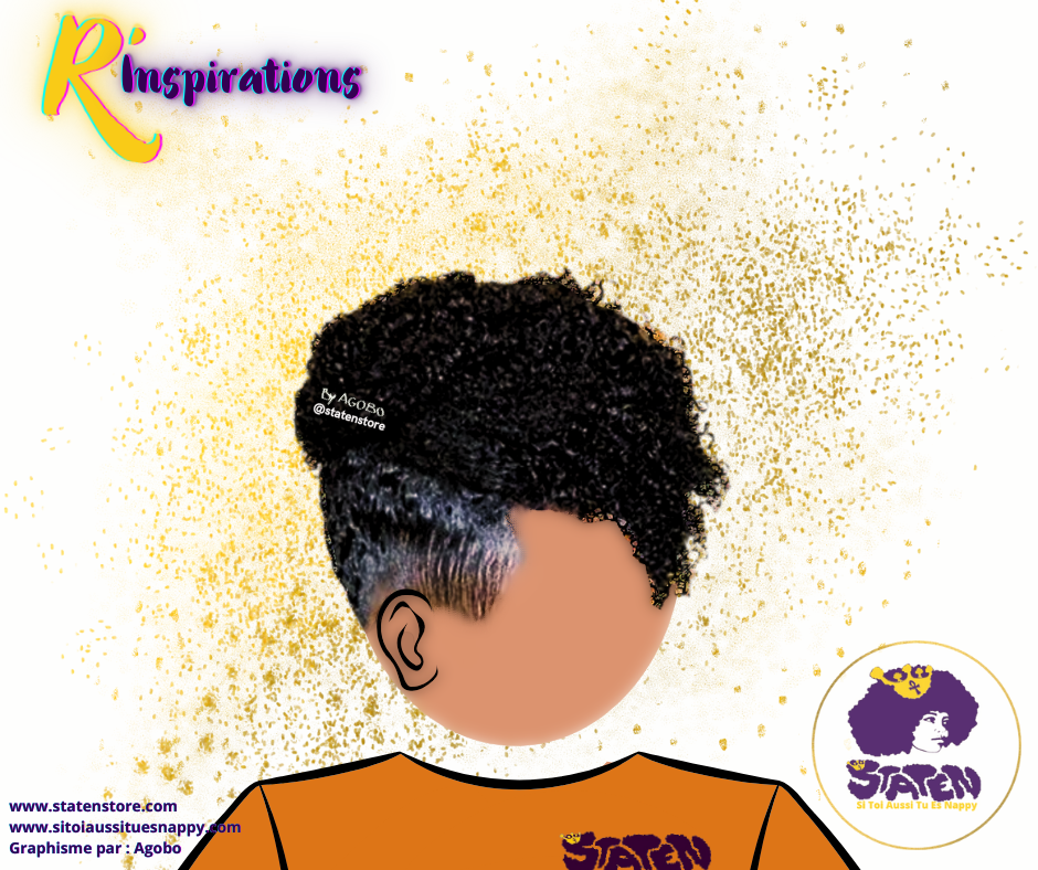 Afro Puff Haut (High Puff)- Femme