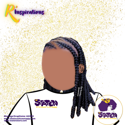 🌀 Motifs Zig Zag & Tresses Collées/Cornrows