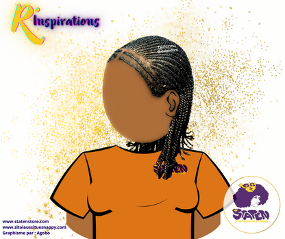 🌟Tresses Collées/Cornrows Basiques- Femme