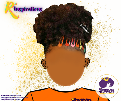 Afro Puff Haut (High Puff)- Femme