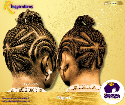 Tresses Collées (Cornrows) & Chignon - Femme