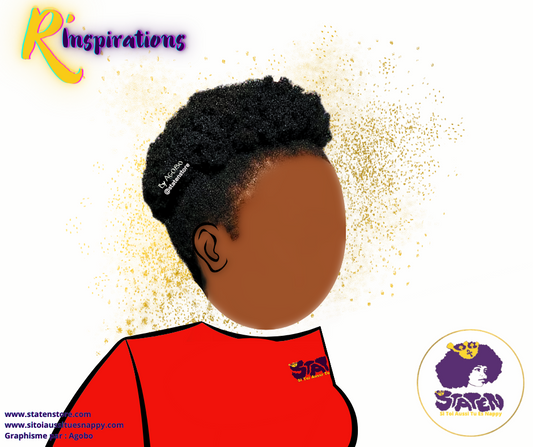 Afro Puff Haut (High Puff)- Femme