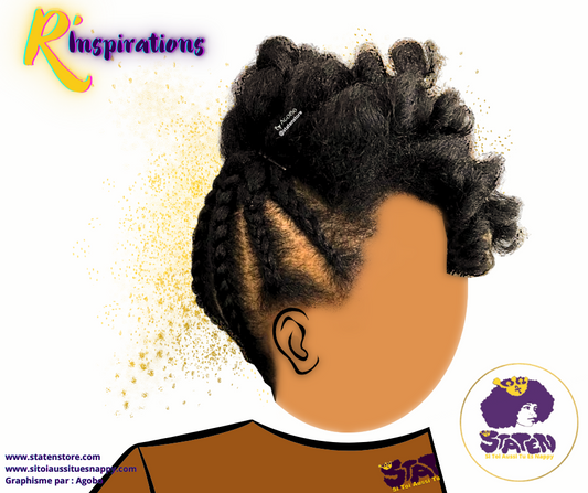Flat Coils/Tortilles & High  Puff  (Afro Puff Haute)- Femme