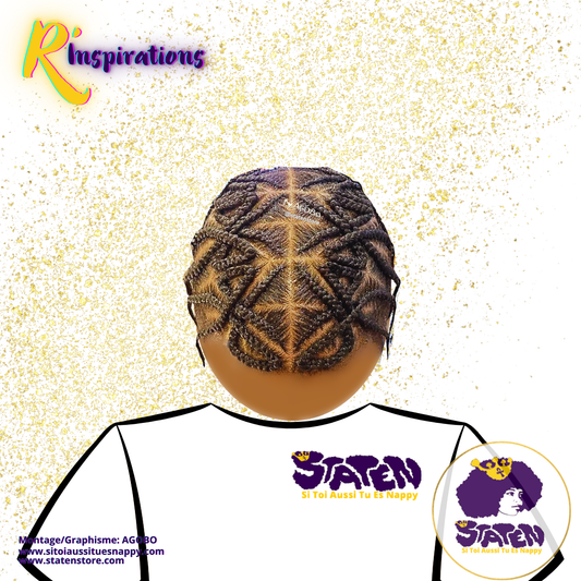 🌀 Motifs Triangles & Tresses Collées/Cornrows
