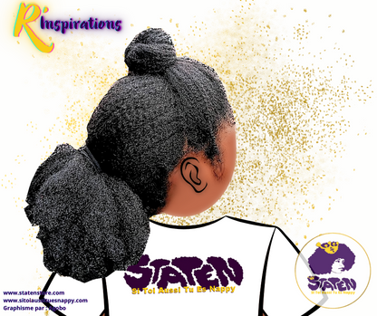 Afro Puff sur Cheveux Libres - Femme