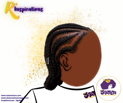 🌟Tresses Collées/Cornrows Basiques- Femme