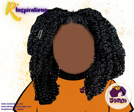 Afro & Raie/Hair Part/Raya  - Femme