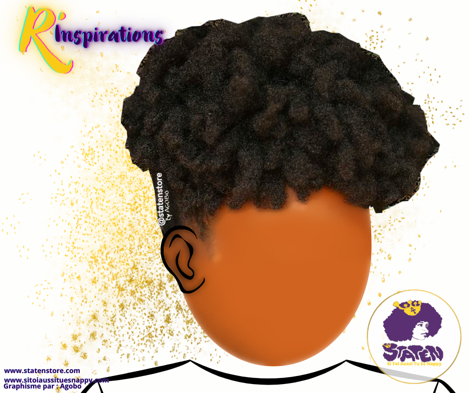 Afro Puff & Frange - Femme