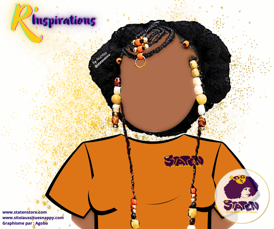 Tresses Collées (Cornrows) & Afro - Femme