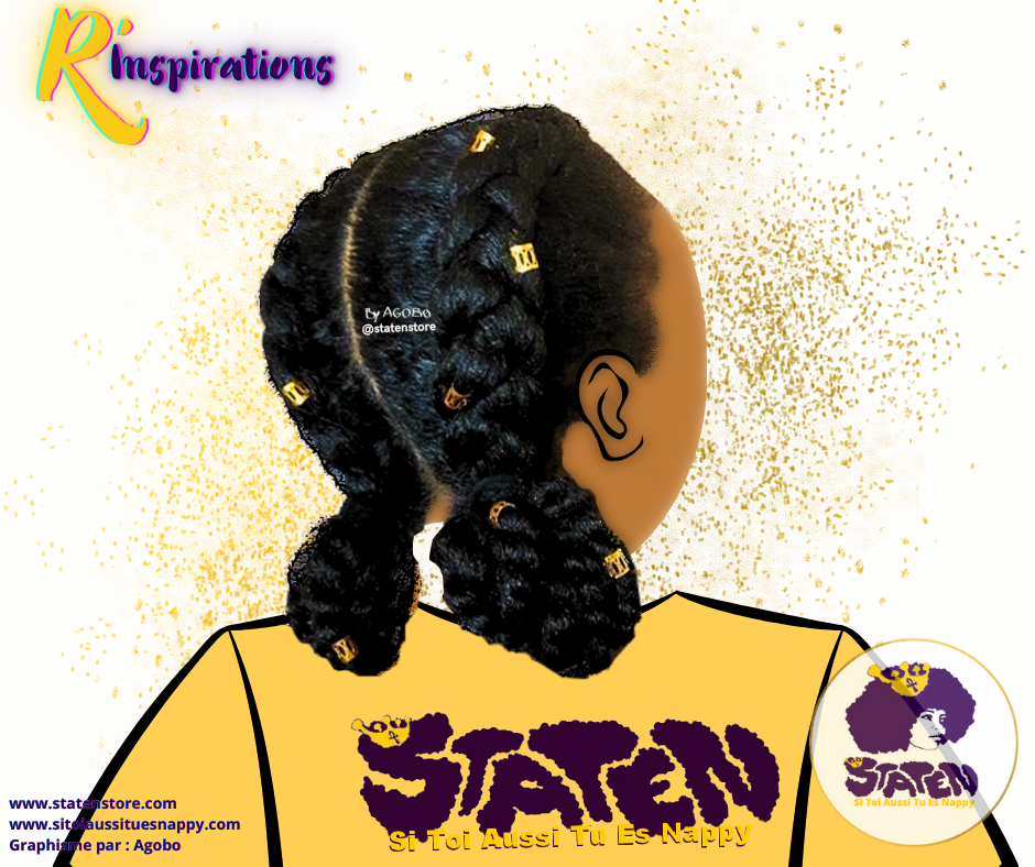 🌟Tresses Collées/Cornrows Basiques- Femme