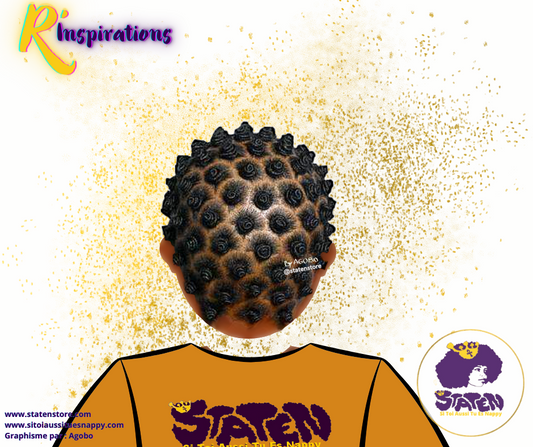 🌀 Motifs Écailles & Bantu Knots