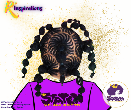 Tresses Collées (Cornrows)  & Boules- Femme