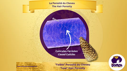 Les cheveux avec une faible porosité