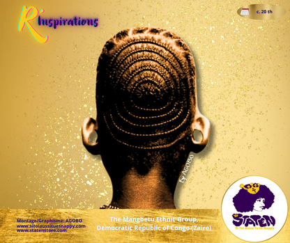🌀 Motifs Spirales - Tresses Collées/Cornrows