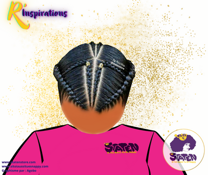 🌀 Motifs Branches & Tresses Collées/Cornrows