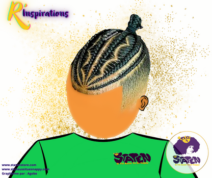 🌟Tresses Collées/Cornrows Basiques- Femme