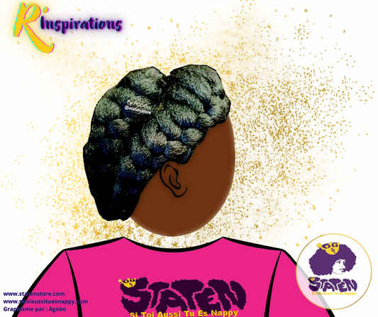 Tresses Collées (Cornrows) éloignées des Racines - Femme