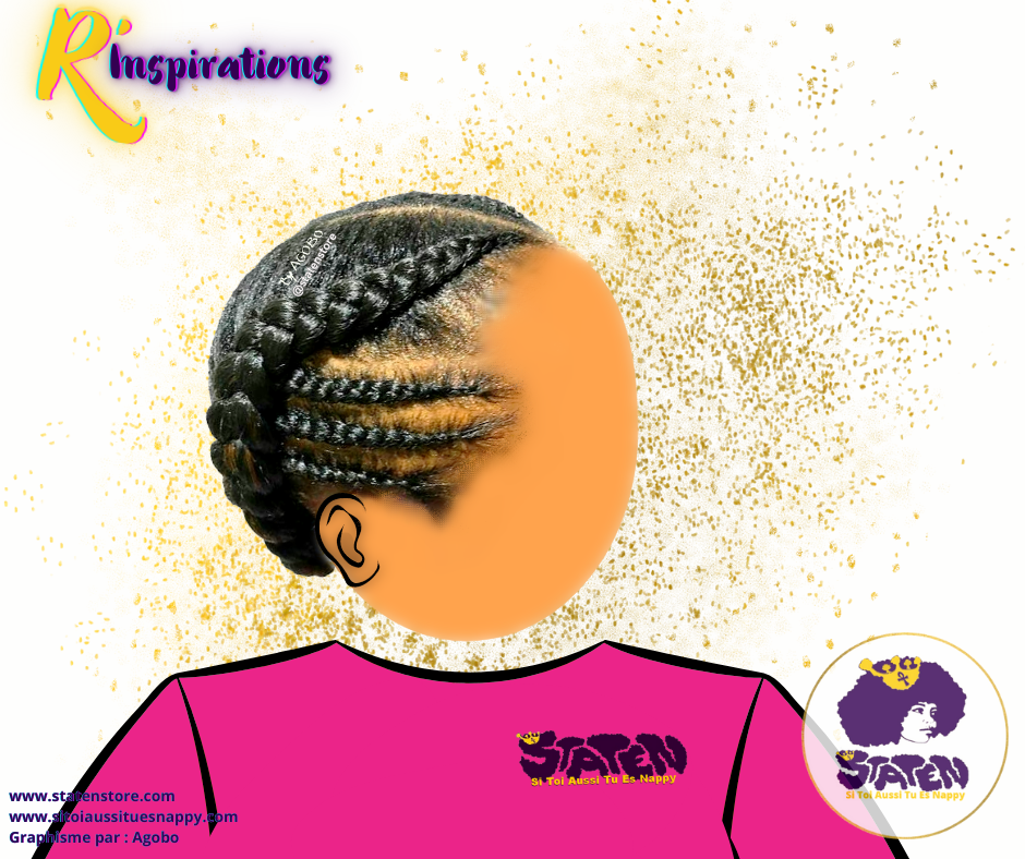 Tresses Collées (Cornrows) à Plusieurs Branches