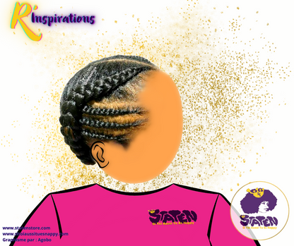 🌀 Motifs Branches & Tresses Collées/Cornrows