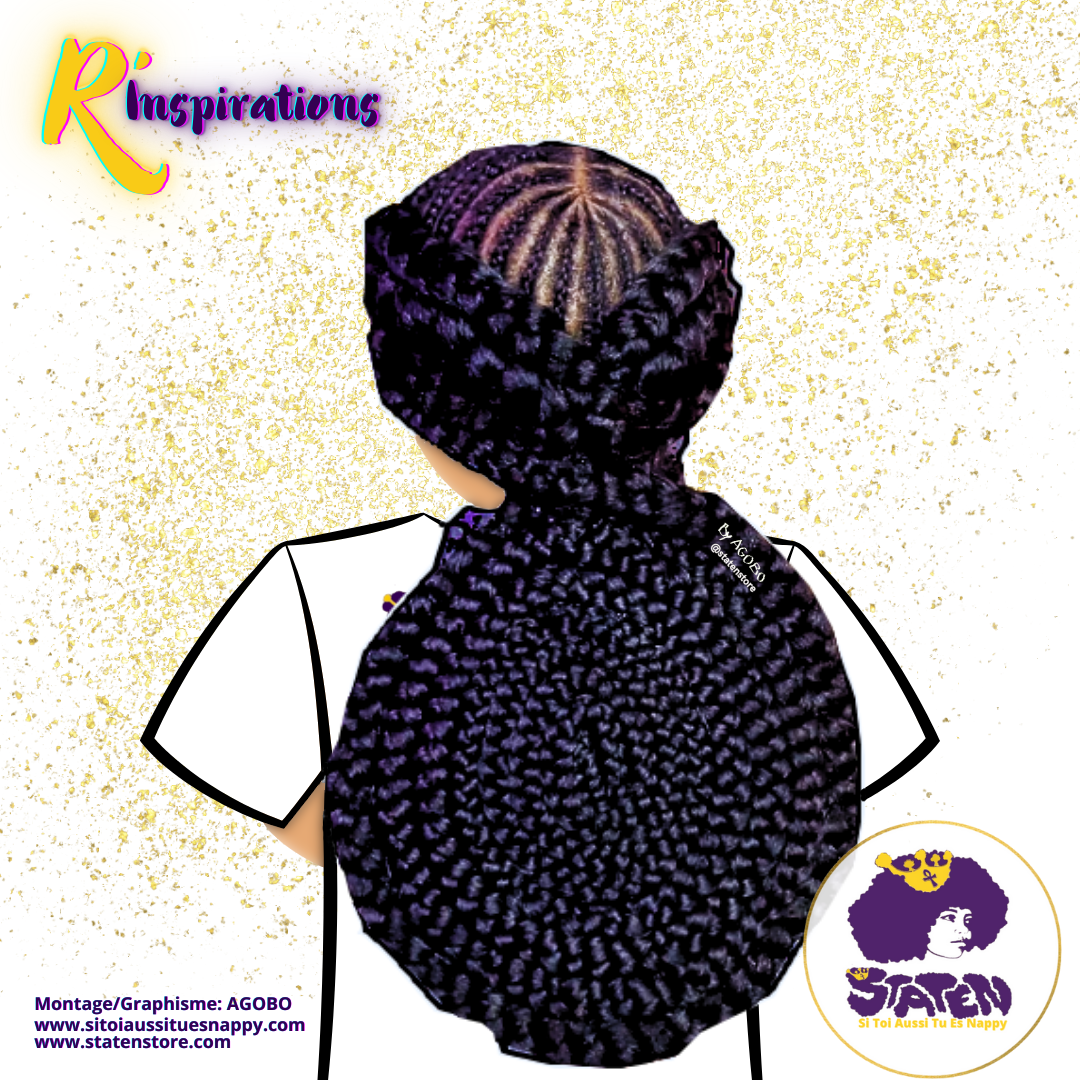 🌀 Motifs Croisements  & Tresses Collées/Cornrows