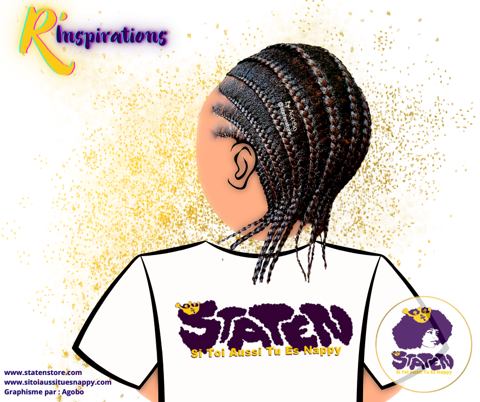 🌟Tresses Collées/Cornrows Basiques- Femme