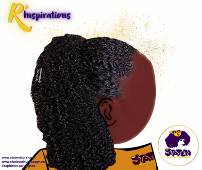 🌟 Afro Puff Basique - Fille