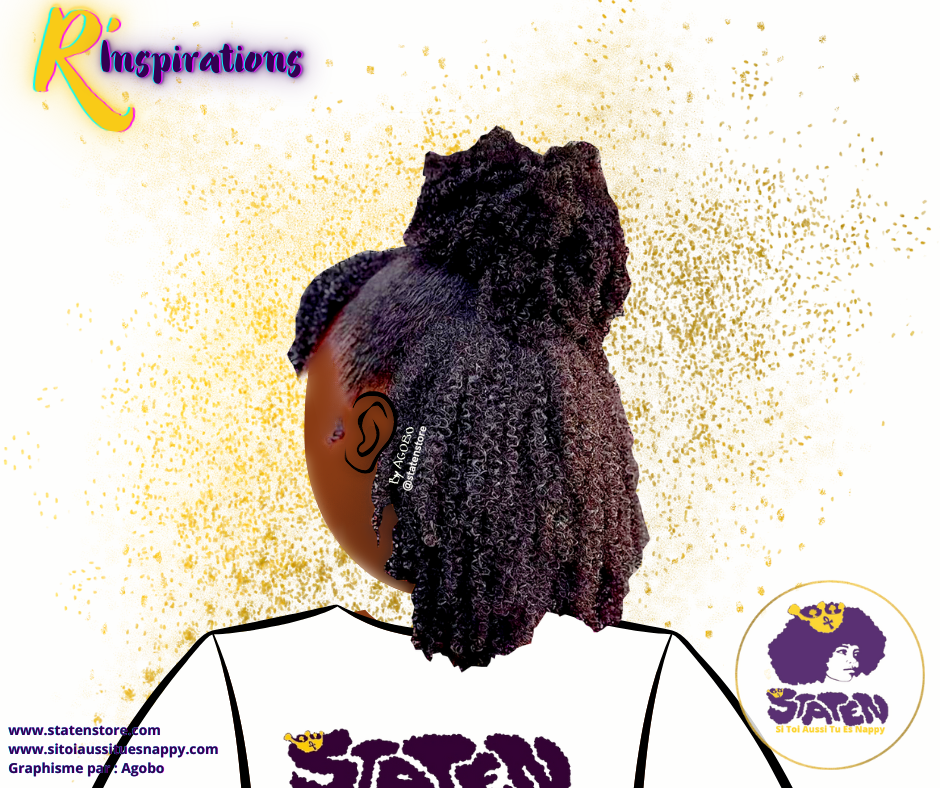 Afro Puff & Frange - Femme
