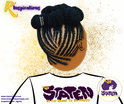 🌀 Motifs Lignes Courbées & Tresses Collées/Cornrows
