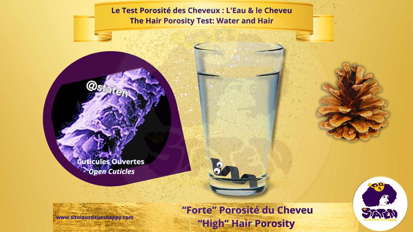 Les cheveux avec une forte porosité