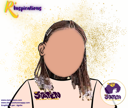 Tresses Simples & Tresses Collées (Cornrows) - Fille